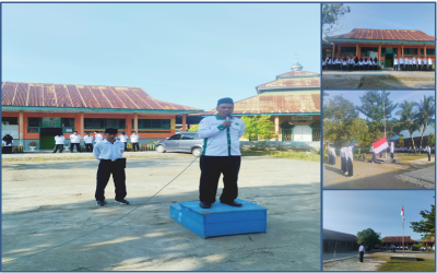 Upacara Bendera di MTs.N 4 BUOL