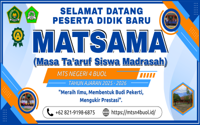 PRA MATSAMA MTs NEGERI 4 BUOL TAHUN PELAJARAN 2025/2026